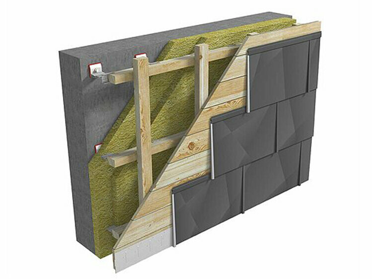 Montaż panelu elewacyjnego FX.12 na deskowaniu pełnym