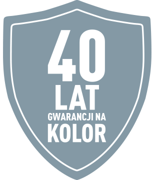 40 lat gwarancji na kolor